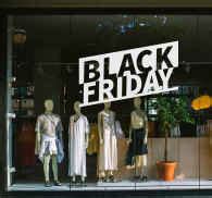 Vinil Para Black Friday Sexta Feira Negra Monocolor Tenstickers