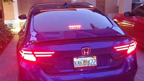 Third Forth Brake LED Bar Light On Honda Accord 2018 2019 YouTube