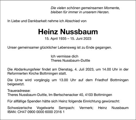 Heinz Nussbaum Hommages