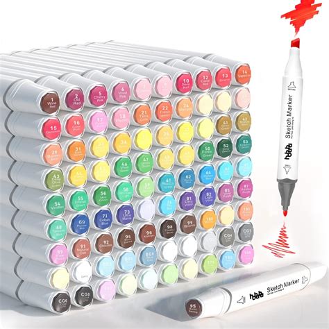 Hhhouu Couleurs Marqueurs Alcool Feutres Kit Double Pointe Stylo