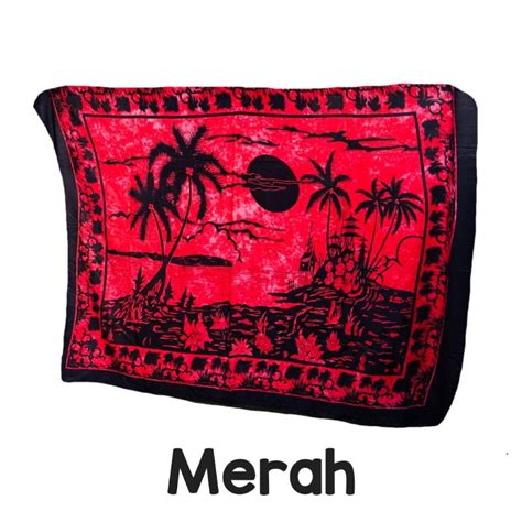 Jual Kain Bali Pantai Kain Bali Motif Pemandangan Pantai Jumbo