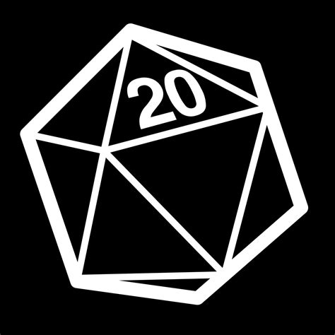 Black D20 Logo Dmdave Publishing