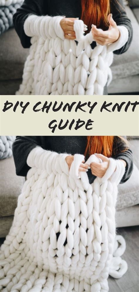 How To Make A Chunky Knit Blanket Diy Guide For Beginners Chunky Knit Blanket Diy Blanket