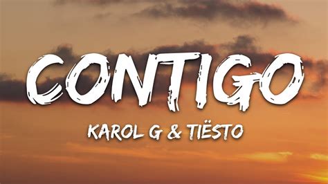 Karol G Ti Sto Contigo Letra Lyrics Youtube