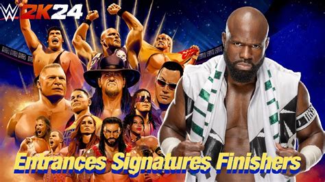 WWE 2K24 Entrances Signatures Finishers Apollo Crews YouTube