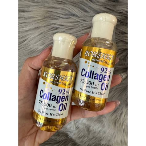 Roushun 92 Collagen Oil 75000 IU So Natural ปรมาณ 75 ml Shopee