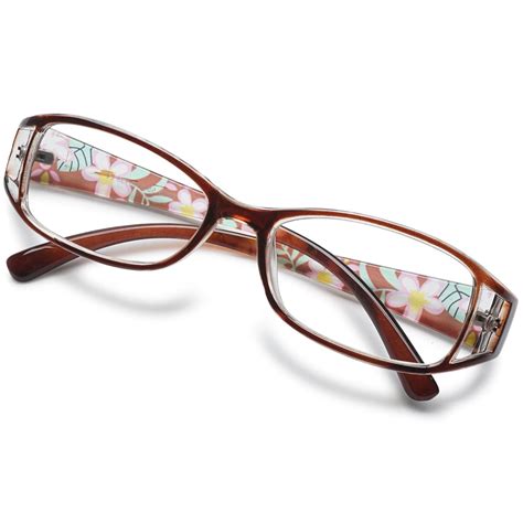 Koosufa Womens Floral Color Reading Glasses 1 50 Quality Rectangle Readers Eyeglasses Eyewear