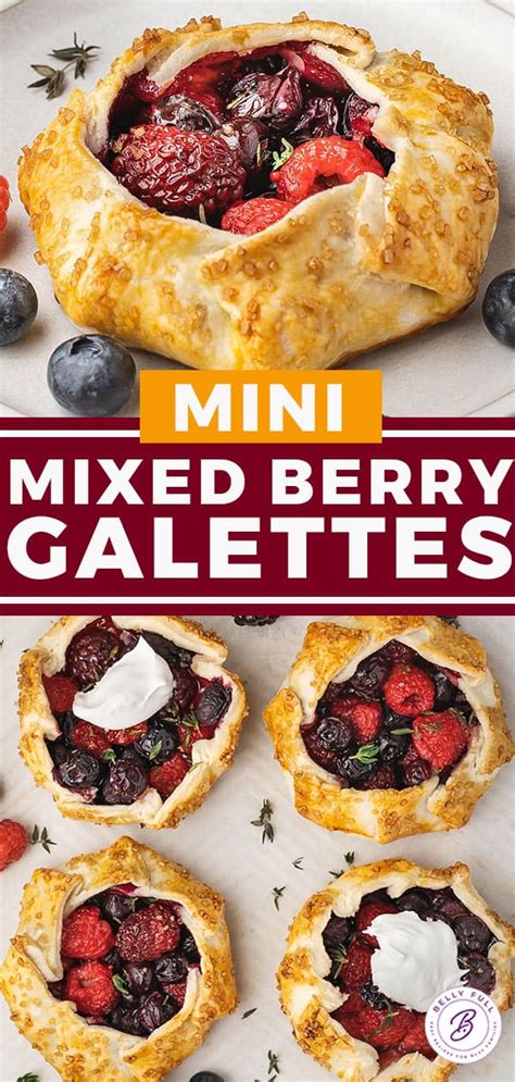 Mini Mixed Berry Galettes L Belly Full