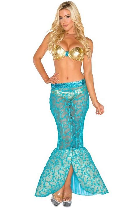 Sexy Sheer Vixen Of The Sea Mermaid Halloween Costume Wishes