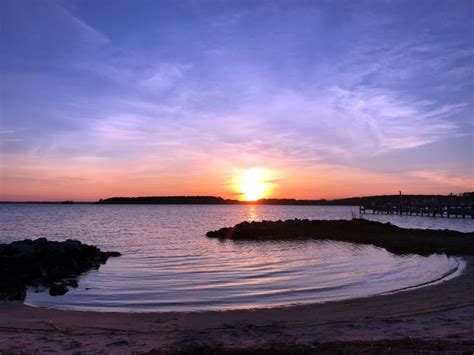 Sunset In Maryland Sunset Ocean Celestial