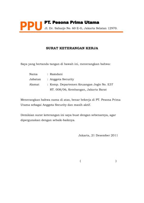 Detail Surat Keterangan Kerja Bahasa Inggris Koleksi Nomer 32