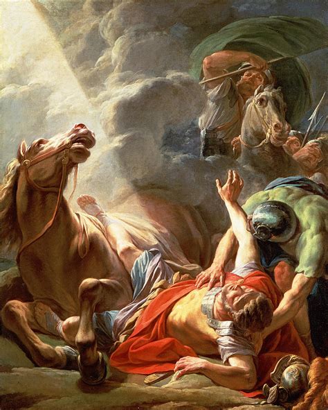 The Conversion Of St Paul Painting By Nicolas Bernard Lepicie