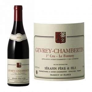 Vino Domaine Serafin Pere Fils Gevrey Chambertin 1Er Cru Le Fonteny 2014