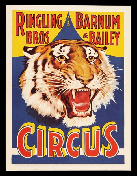 Ringling Bros. Barnum Bailey Circus Vintage Style Poster High Quality ...