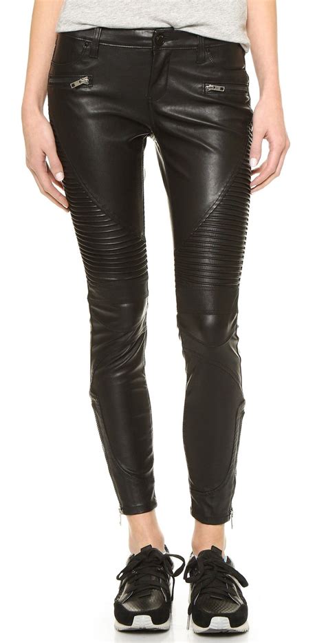 Blanknyc Black Vegan Leather Moto Pants Shopbop Leather Moto Pants