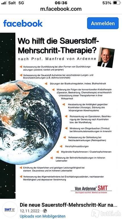 Sauerstoff Mehrschritt Therapie Nach Prof Von Ardenne Im Kanton Tessin