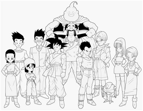 Desenhos Para Colorir E Imprimir Desenhos Do Dragon Ball Z Para