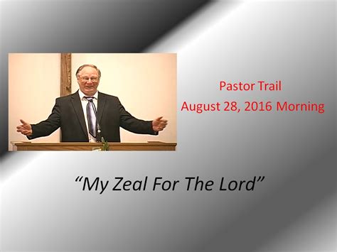 August 28 Morning My Zeal For The Lord Youtube