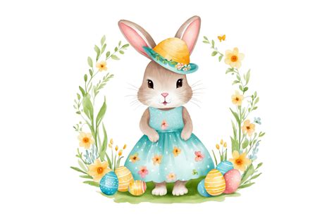 Easter Bunny Clipart Graphic by shipna2005 · Creative Fabrica