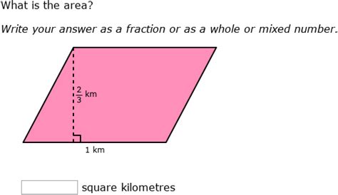 IXL Area Of Rectangles And Parallelograms 1st Year Maths Practice