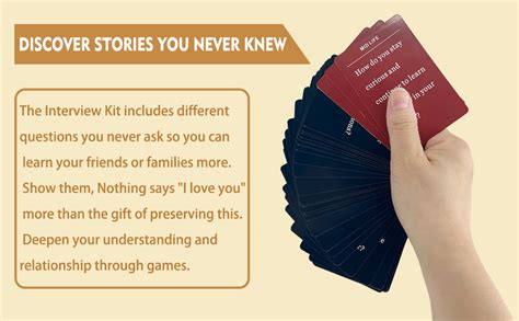 Amazon 150 Life Story Interview Kit Cards Tales Life Story