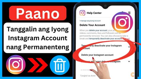 Paano Magtanggal Ng Instagram Permanenteng Bagong 2023 Tanggalin Ang