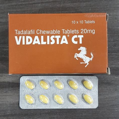 Tadalafil Chewable 20mg Vidalista CT At Rs 150 Stripe Erectile