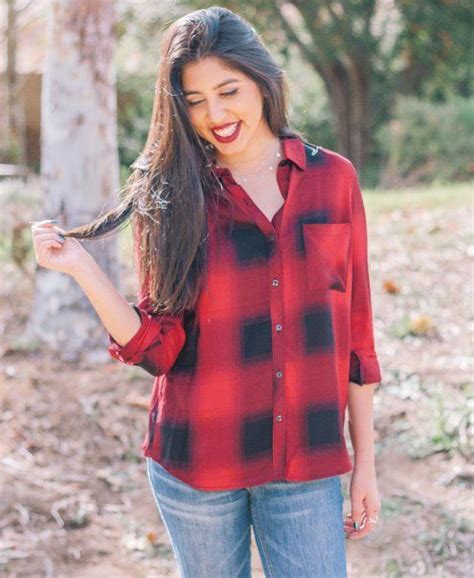 Red And Black Plaid Button Up Shirt Red And Black Plaid Womens Plaid