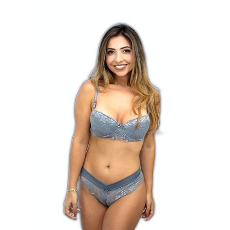 Belle Fascino Moda Ntima Conjunto Lingerie Em Renda Bojo Calcinha