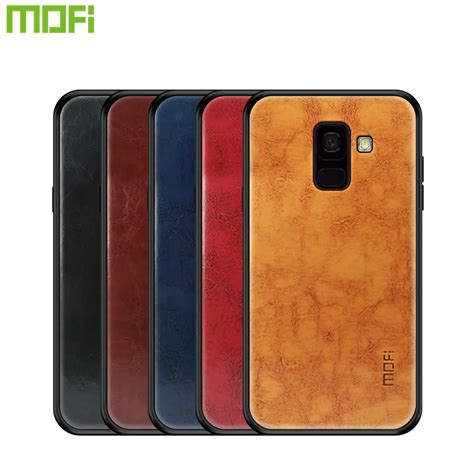 MOFi PU Leather TPU PC Case For Samsung Galaxy J6 2018 J600G Cover