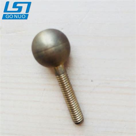 Customized Brass Round Ball Head Full Thraed Bolt China Bolts And