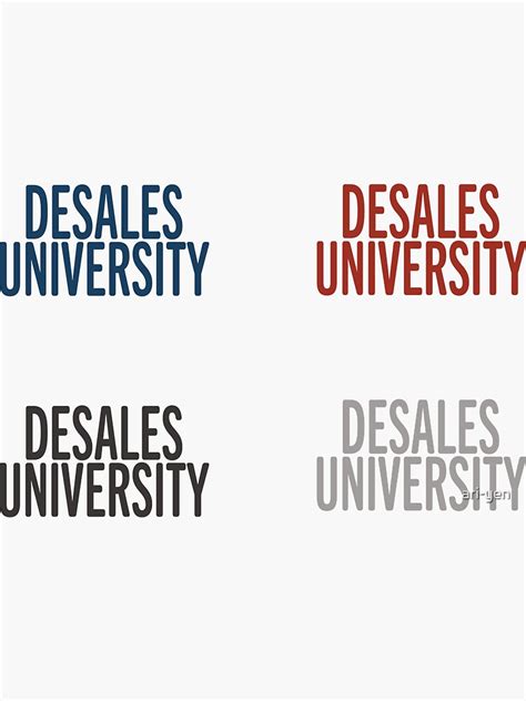 Desales University 4x Sticker Pack Sticker For Sale By Ari Yen