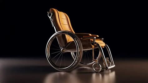 designer leather club wheelchair rendered   background wheel chair