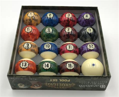 Aramith Camouflage Collection Billiard Ball Set 【美品激安通販】 Blogknakjp