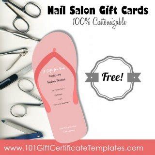 Free Nail Salon Gift Certificates Customize Online