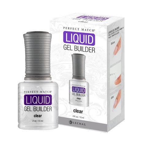 Perfect Match Led Liquid Gel Builder 15ml Clear Lechat Nails