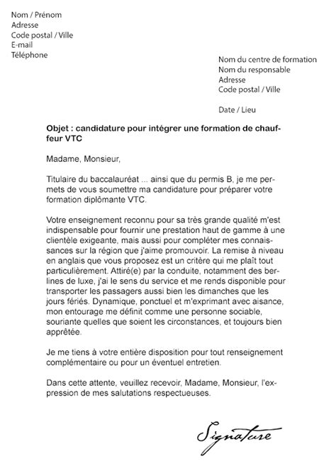 Lettre De Motivation Pour Formation Chauffeur Poids Lourd