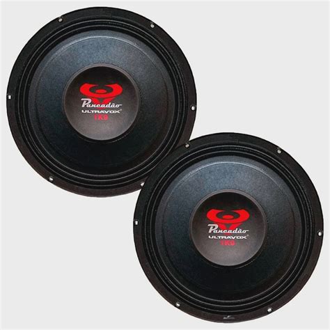 Ultravox Kit 02 Alto Falante Woofer Pancadão 1k9 1900w Rms 12 Polegadas