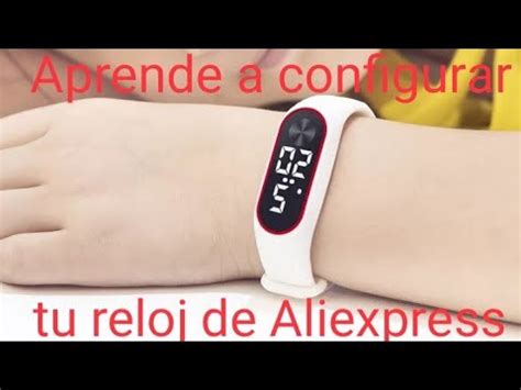 Aprende A Configurar Tu Reloj Digital Touch De Aliexpress YouTube