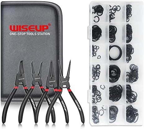 Wiseup Set Pinces Circlips Pi Ces Pinces Anneaux Avec Sac