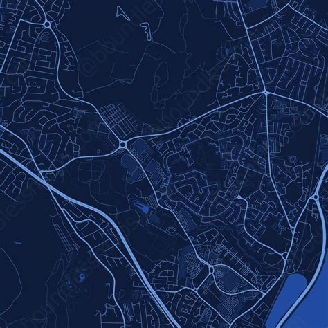 Newtownabbey - Dark Blue Vector Map | Boundless Maps