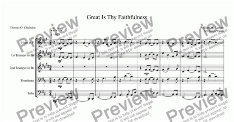 Great Is Thy Faithfulness Download Sheet Music Pdf File