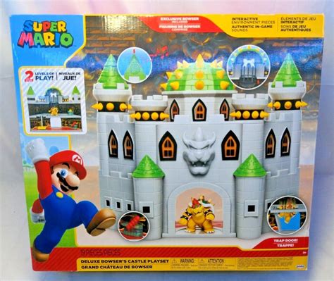 Super Mario Nintendo Bowsers Castle Deluxe Bowsers Castle Playset