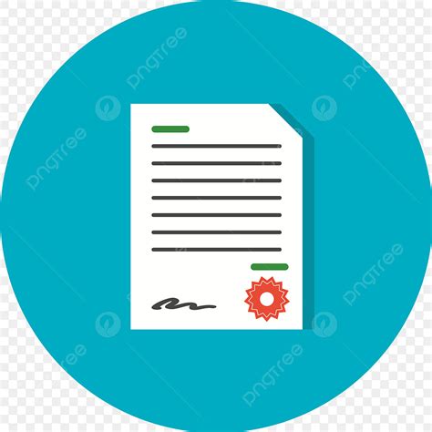 Vector Icono De Contrato PNG Declaración Jurada Declaración Jurada