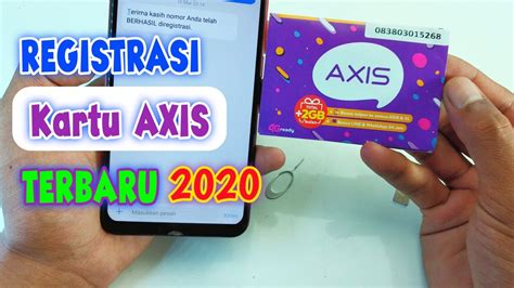 Cara Registrasi Kartu Axis Baru 2020 YouTube