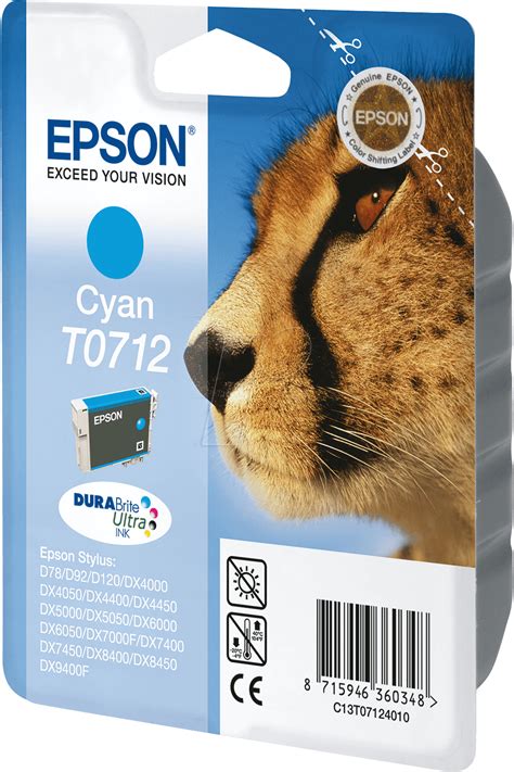 Tinte T Tinte Epson Cyan T Original Bei Reichelt