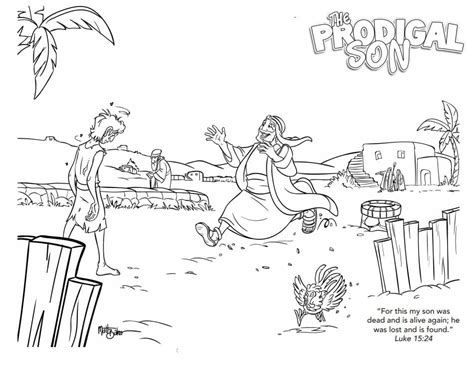 The Prodigal Son Coloring Page Ailynadetola