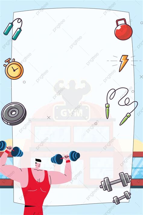 A Man Doing Exercises With Dumbbells In Front Of A Poster