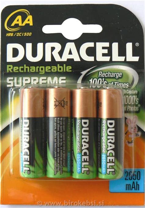 Baterija Duracell Lr6 Aa 14 Rechargeabl Birokebsisi