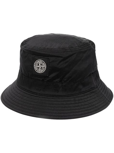 Stone Island Logo Patch Bucket Hat Farfetch